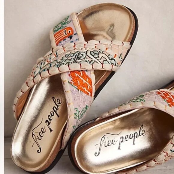 Free People Shoes - Free People Wildflowers Crossband Sandals Size 38 / 7.5 US